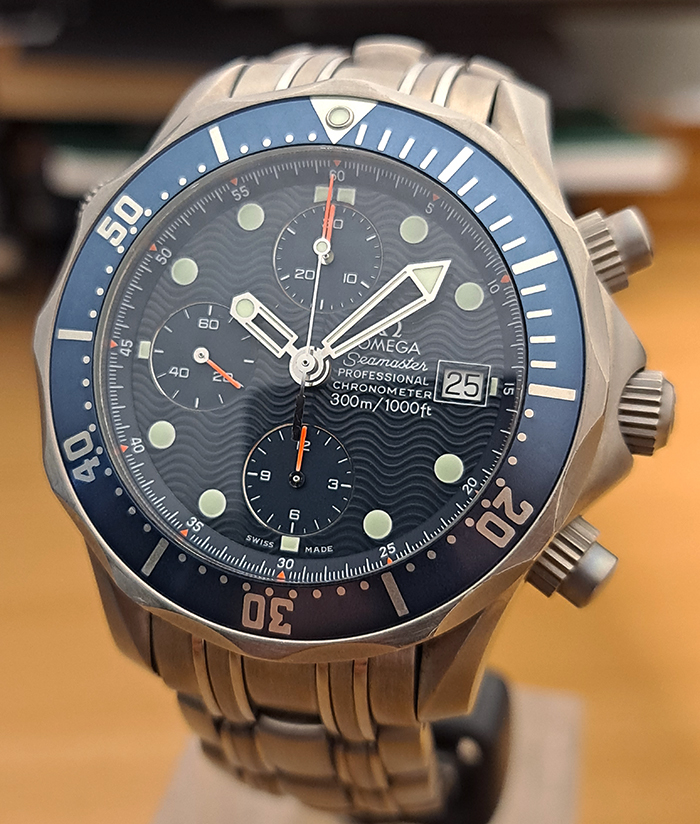 Omega Seamaster Titanium 300M Chronograph Diver Wristwatch Ref. 2298.80